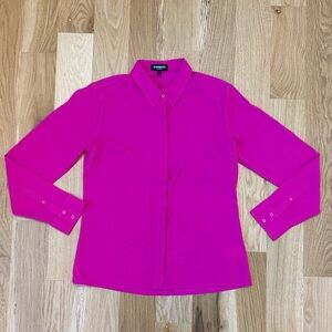 Express Fuchsia Button Down Shirt